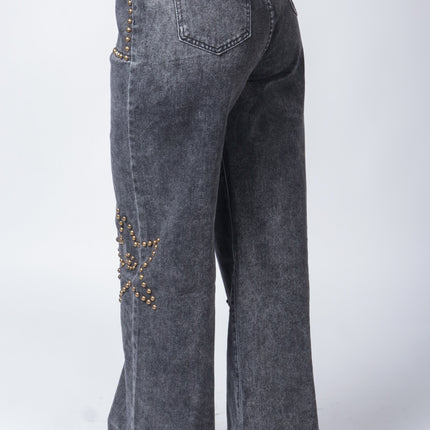 Pantalón de mezclilla con estoperol.