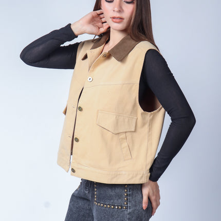 Chaleco oversize.